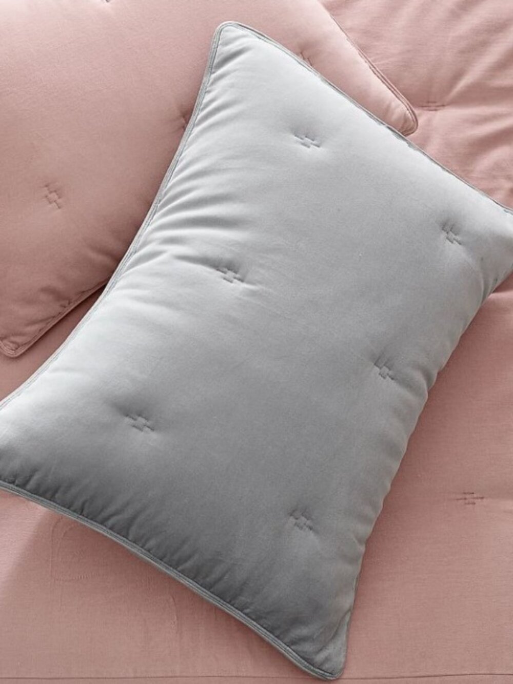 Pottery Barn Pair of Gray Reign  Standard Shams EUC